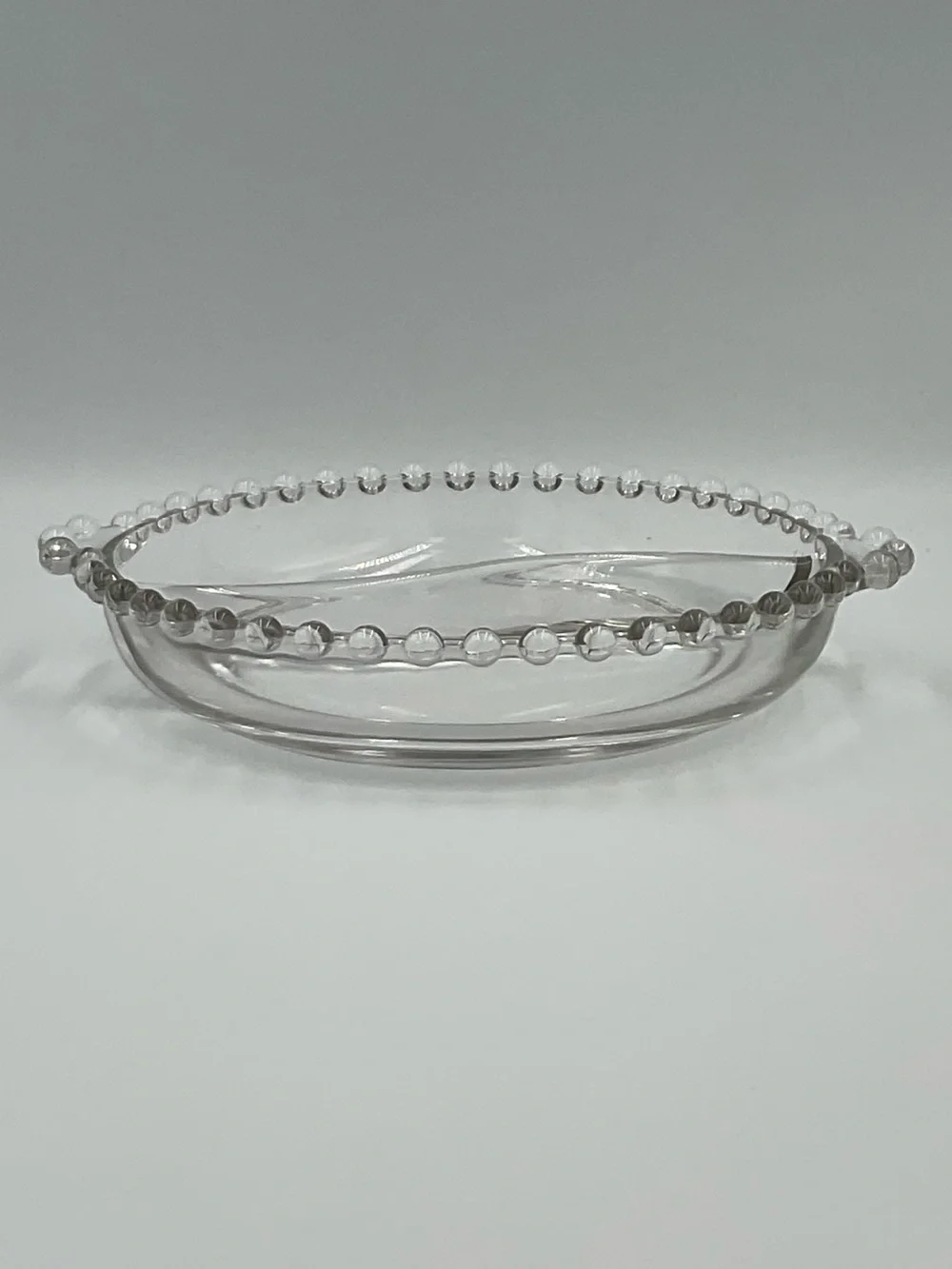 Vintage Imperial Glass Candlewick Divided Relish Dish